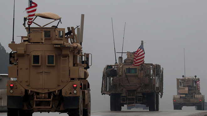 القوات الأمريكية تغادر مدينة منبج السورية 